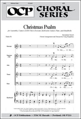 Christmas Psalm SATB choral sheet music cover